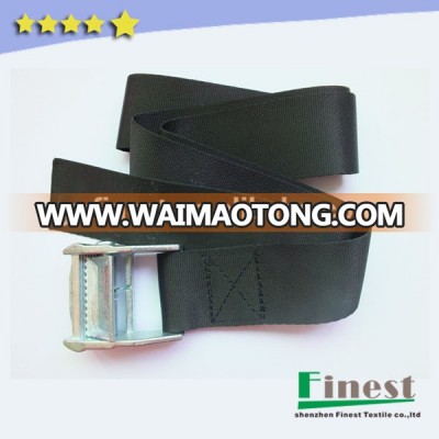 Nylon tie down cargo strap cam buckle tie down black straps