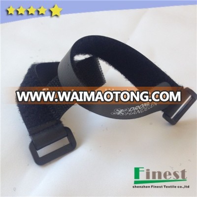 Black No-slip Hook Loop Battery Straps Cable Tie