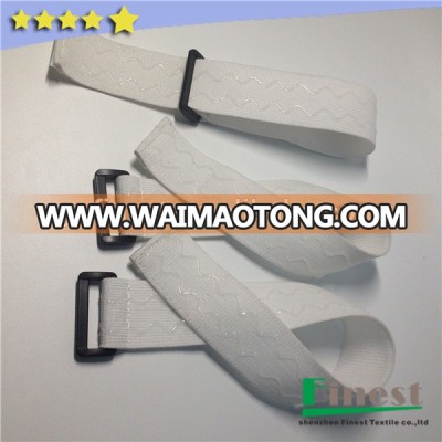 Non Slip Stretch Hook and Loop with Silicone White