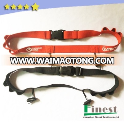 waterproof elastic running belt,race number belt triathlon