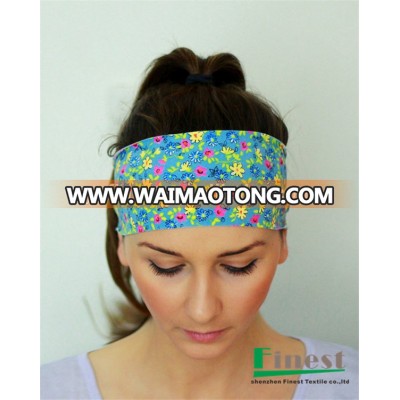 Falling Flowers Print Sports Headband