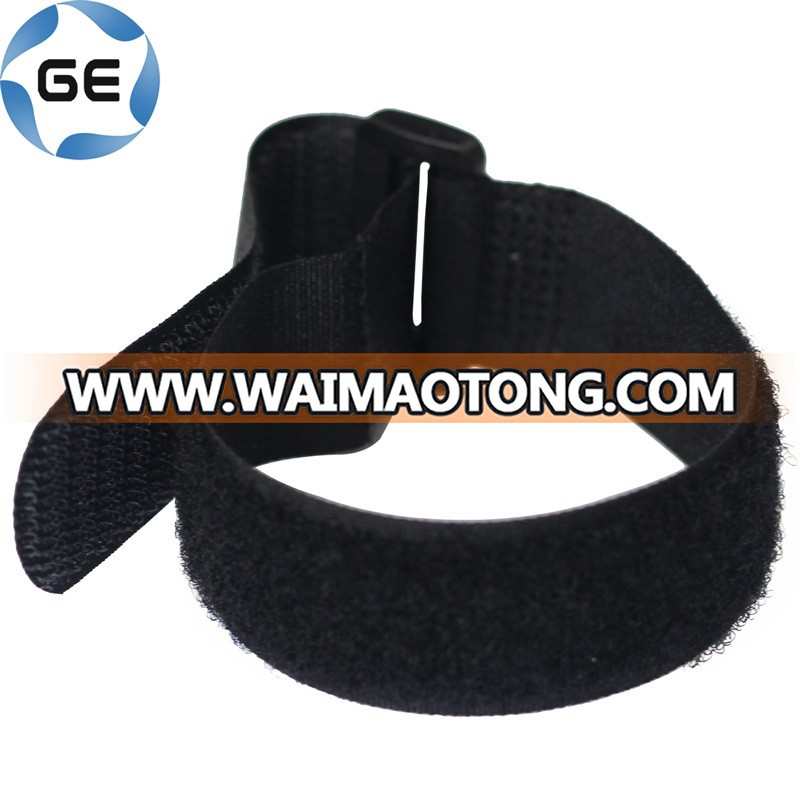 Adjustable Hook and Loop Strap Colorful Customizable Nylon / Polyester Self-gripping Hook and Loop Cable Tie Fastener